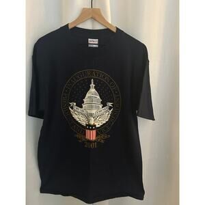 George W. Bush 2001 Inauguration T-shirt Old New Stock Single Stitch Siz…